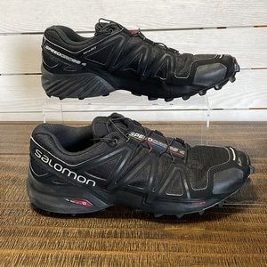 Salomon Speedcross 4 Trail Running Shoes, Black, Size 9